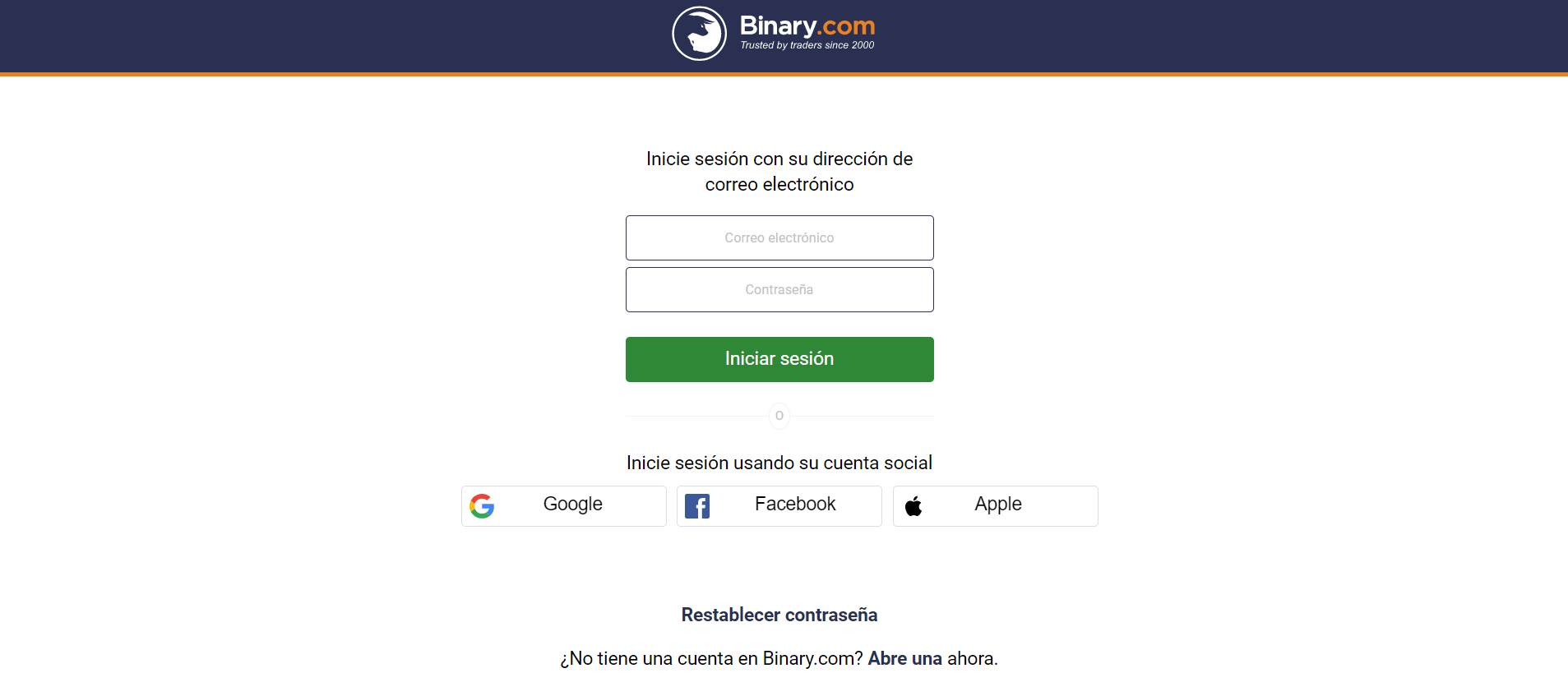 Binary account